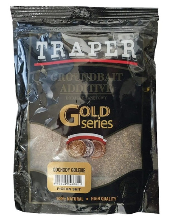 Dodatek zanętowy Traper Gold Series 400g - odchody gołębie Dodatek zanętowy Traper Gold Series 400g - odchody gołębie