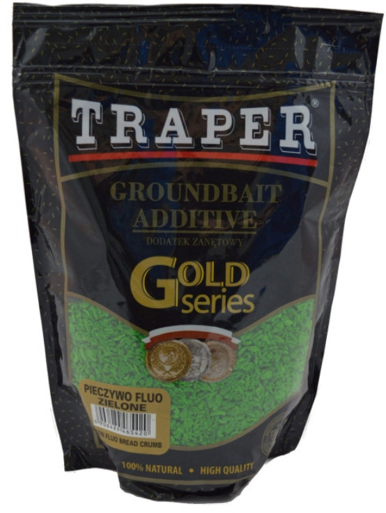 Dodatek zanętowy Traper Gold Series 400g - pieczywo fluo zielone Dodatek zanętowy Traper Gold Series 400g - pieczywo fluo zielone