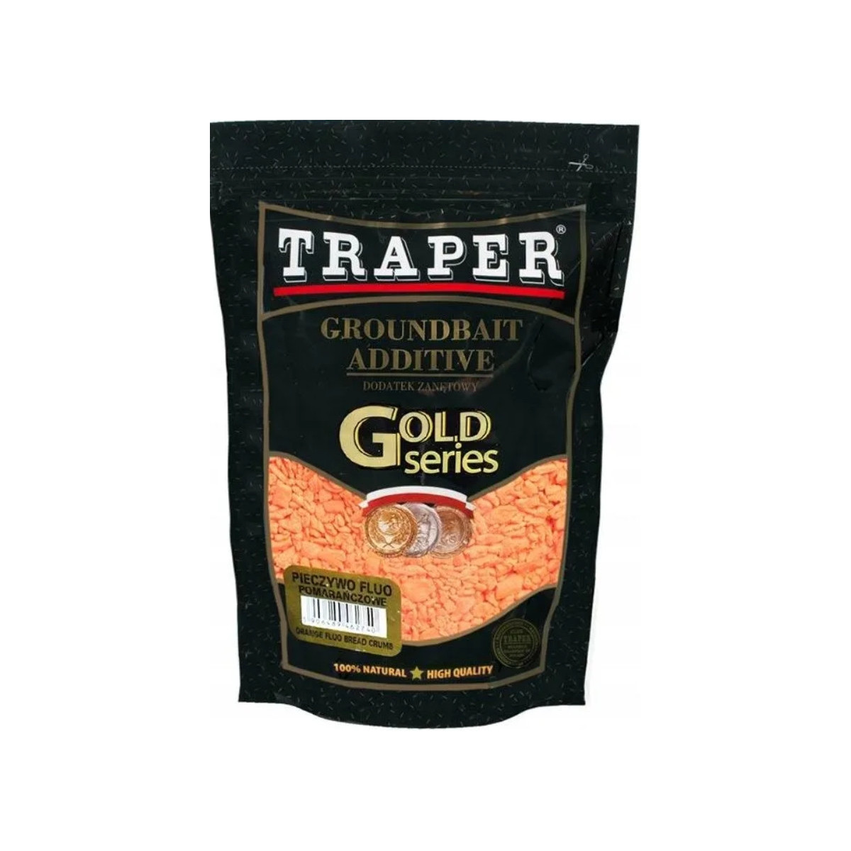 Dodatek zanętowy Traper Gold Series 400g - pieczywo fluo pomarańczowe