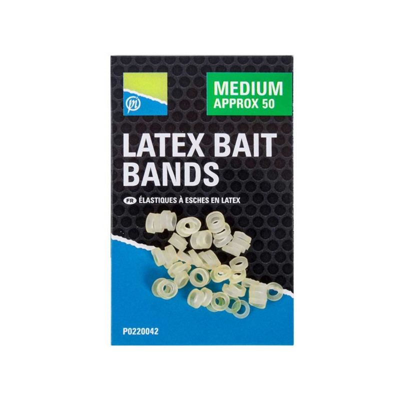 Gumki do pelletu Preston Latex Bait Bands - Medium
