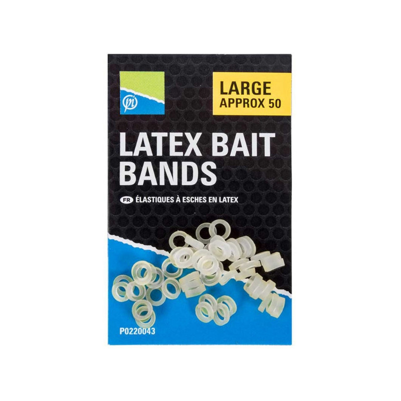Gumki do pelletu Preston Latex Bait Bands - Large