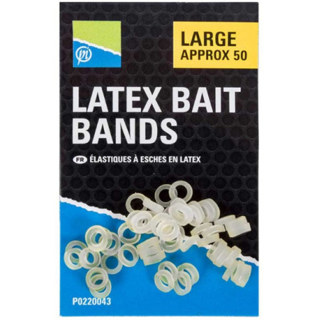 Gumki do pelletu Preston Latex Bait Bands - Large