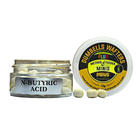 Kulki hakowe Meus Dumbells Fluo Wafters MINIS 12g - 6mm n-butyric acid
