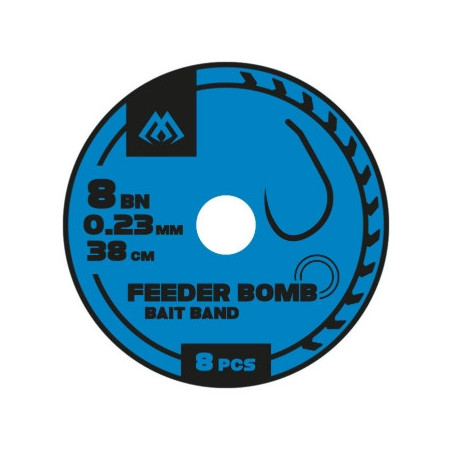 Przypon Mikado Feeder Bomb hak 10 0,20mm - bait band bez zadziora Przypon Mikado Feeder Bomb hak 10 0,20mm - bait band bez zadziora