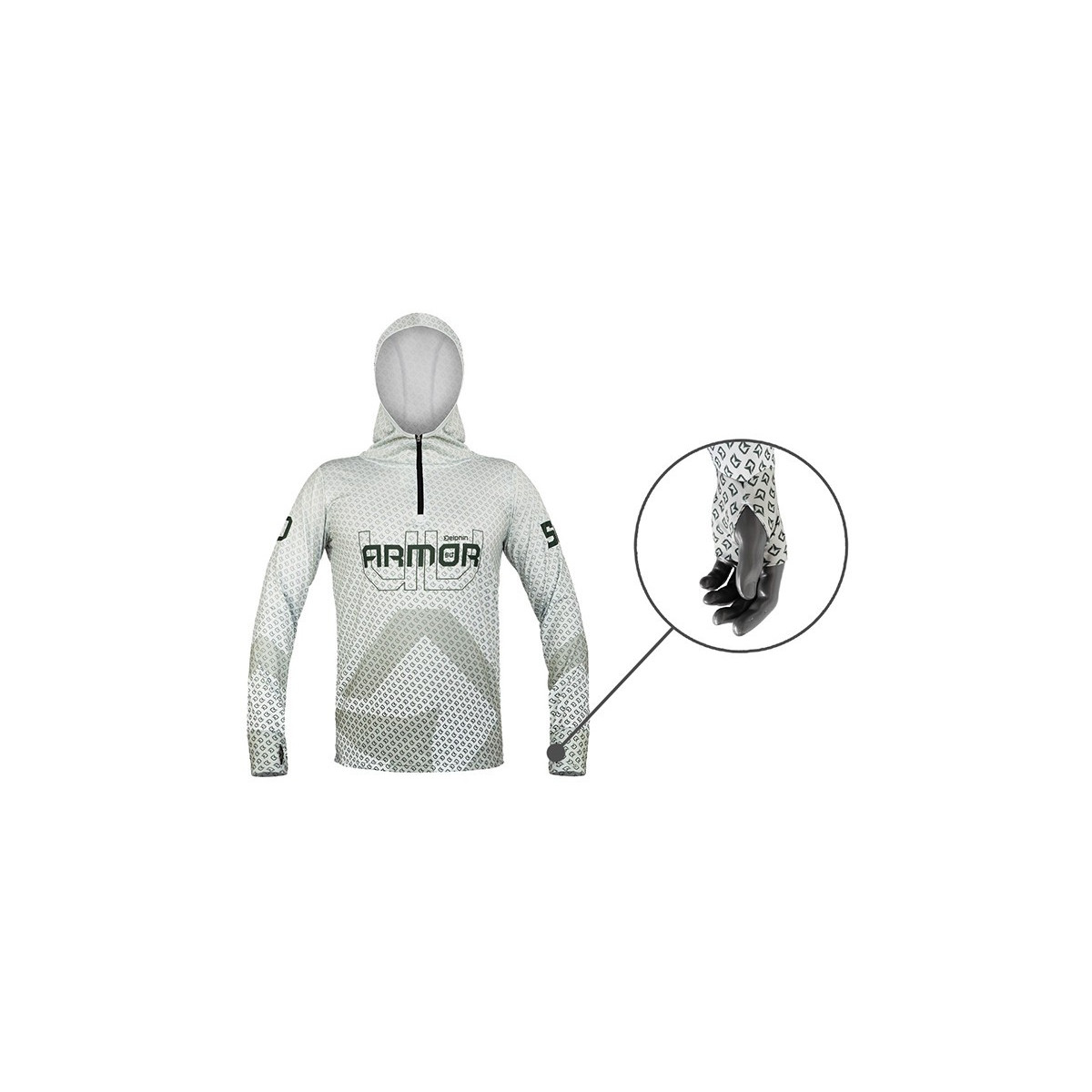 Bluza z kapturem Delphin UV ARMOR 50+ roz.M