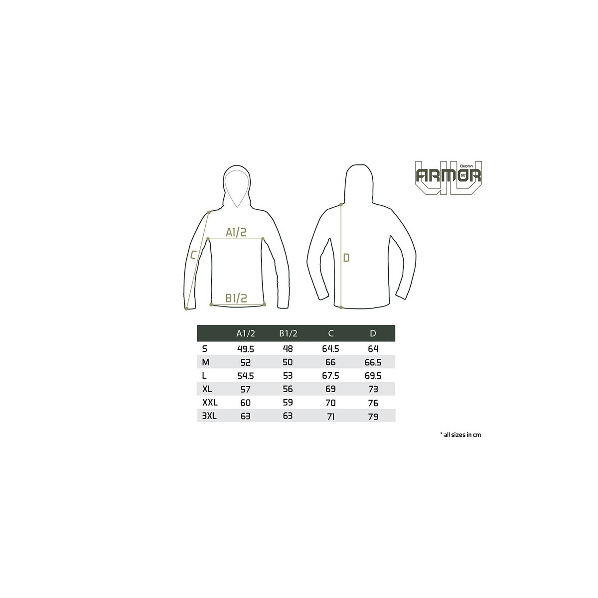 Bluza z kapturem Delphin UV ARMOR 50+ roz.L Bluza z kapturem Delphin UV ARMOR 50+ roz.L