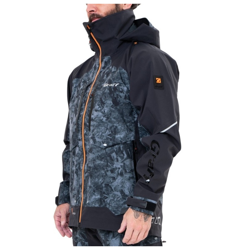 Kurtka przeciwdeszczowa Graff 631-B-8/3 carbon edition 3.0 roz.L Kurtka przeciwdeszczowa Graff 631-B-8/3 carbon edition 3.0 roz.L