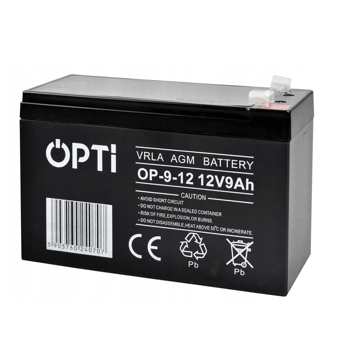 Akumulator Volt Polska AGM VRLA OPTI 12V 9Ah BEZOBSŁUGOWY