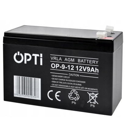 Akumulator Volt Polska AGM VRLA OPTI 12V 9Ah BEZOBSŁUGOWY
