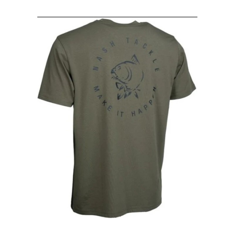 Koszulka Nash Make It Happen Carp Logo T-Shirt Green roz.L Koszulka Nash Make It Happen Carp Logo T-Shirt Green roz.L