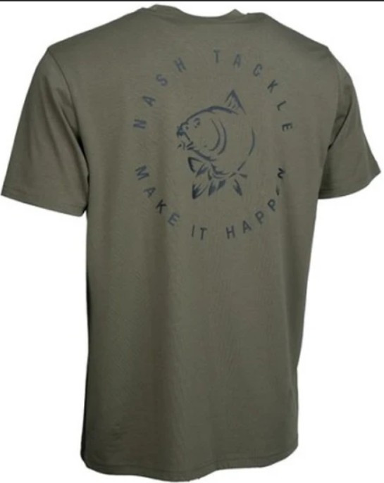 Koszulka Nash Make It Happen Carp Logo T-Shirt Green roz.L Koszulka Nash Make It Happen Carp Logo T-Shirt Green roz.L
