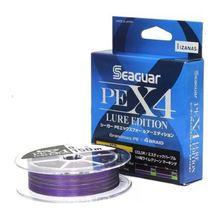 Plecionka Seaguar PE X4 Lure Edition 150m / 0.2Gou / 0,074mm Plecionka Seaguar PE X4 Lure Edition 150m / 0.2Gou / 0,074mm