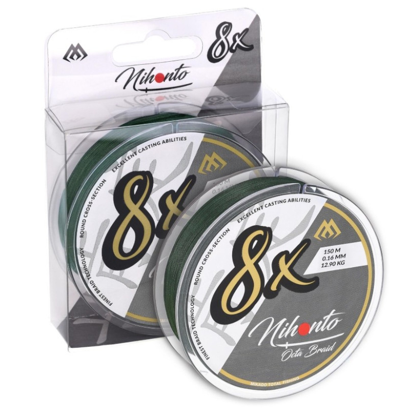 Plecionka Mikado Nihonto Octa Braid 150m - Ciemnozielona 0.06mm Plecionka Mikado Nihonto Octa Braid 150m - Ciemnozielona 0.06mm