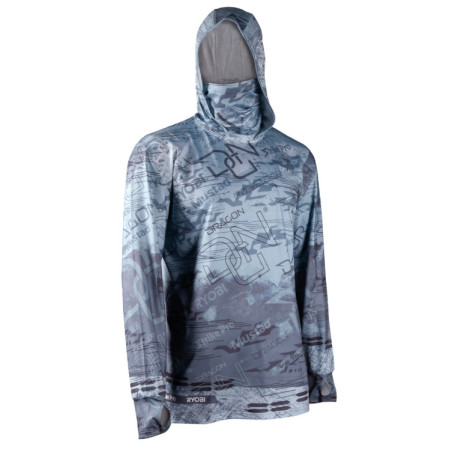 Bluza zawodnicza-teamowa DRAGON długi rękaw kaptur, komin roz.M / szara Bluza zawodnicza-teamowa DRAGON długi rękaw kaptur, komin roz.M / szara