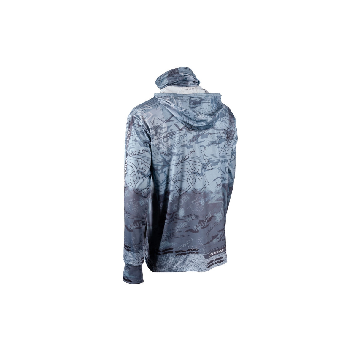 Bluza zawodnicza-teamowa DRAGON długi rękaw kaptur, komin roz.M / szara