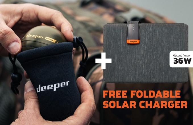 Power Bundle Echosonda Deeper Smart Sonar CHIRP+3 + ładowarka solarna Power Bundle Echosonda Deeper Smart Sonar CHIRP+3 + ładowarka solarna