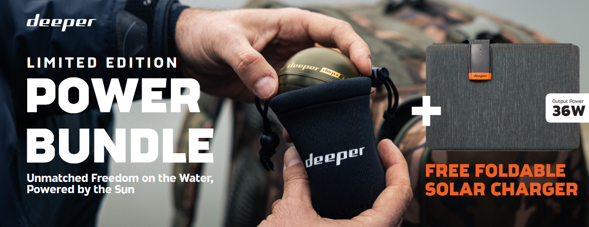 Power Bundle Echosonda Deeper Smart Sonar CHIRP+3 + ładowarka solarna Power Bundle Echosonda Deeper Smart Sonar CHIRP+3 + ładowarka solarna