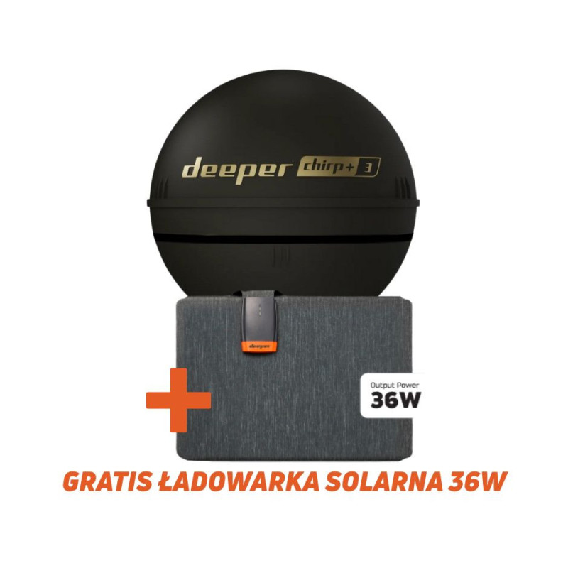 Power Bundle Echosonda Deeper Smart Sonar CHIRP+3 + ładowarka solarna Power Bundle Echosonda Deeper Smart Sonar CHIRP+3 + ładowarka solarna