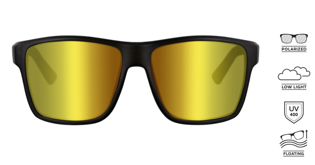 Okulary Westin W6 Street 200F FLOATING - Matte Black / Yellow / K06-1123-OS2