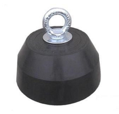 Gumowana kotwica PassionX do łodzi 5kg Gumowana kotwica PassionX do łodzi 5kg