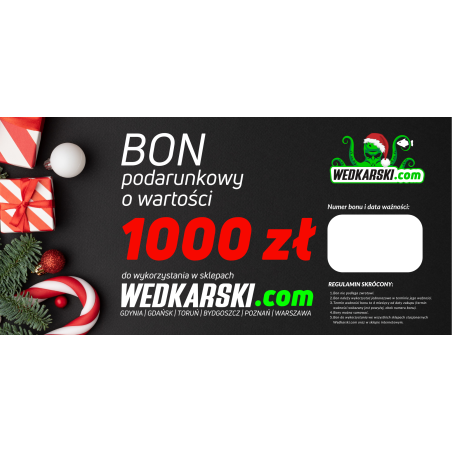 Świąteczny bon podarunkowy 1000 zł Świąteczny bon podarunkowy 1000 zł