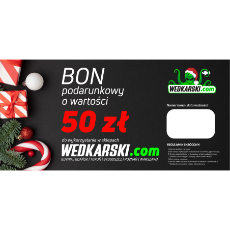 Świąteczny bon podarunkowy 50 zł - fizyczny
