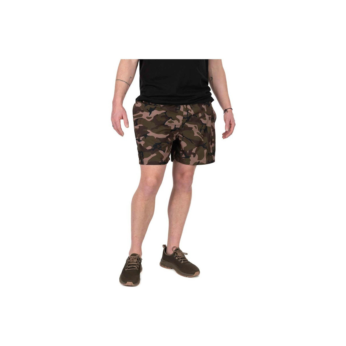 Spodenki Fox LW Swim Shorts roz.XL / Black/Camo Spodenki Fox LW Swim Shorts roz.XL / Black/Camo