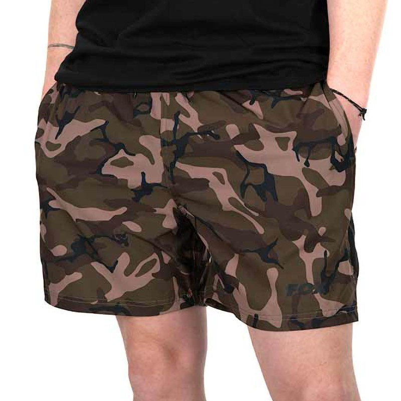 Spodenki Fox LW Swim Shorts roz.XL / Black/Camo Spodenki Fox LW Swim Shorts roz.XL / Black/Camo