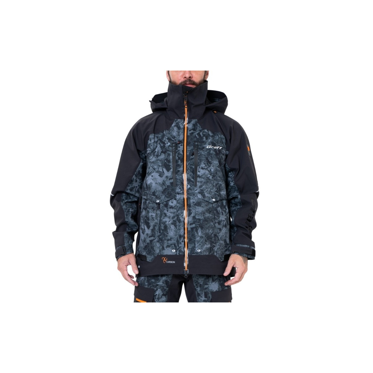 Kurtka przeciwdeszczowa Graff 631-B-8/3 carbon edition 3.0 roz.M Kurtka przeciwdeszczowa Graff 631-B-8/3 carbon edition 3.0 roz.M