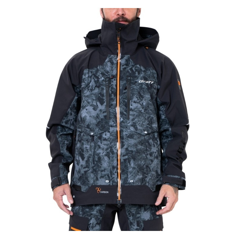 Kurtka przeciwdeszczowa Graff 631-B-8/3 carbon edition 3.0 roz.M Kurtka przeciwdeszczowa Graff 631-B-8/3 carbon edition 3.0 roz.M