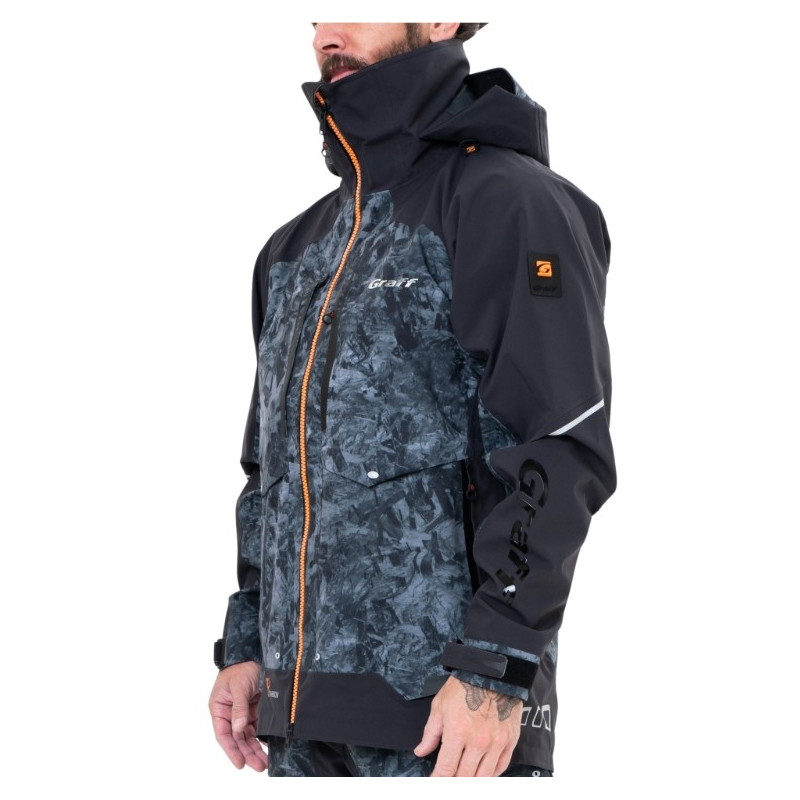 Kurtka przeciwdeszczowa Graff 631-B-8/3 carbon edition 3.0 roz.M Kurtka przeciwdeszczowa Graff 631-B-8/3 carbon edition 3.0 roz.M