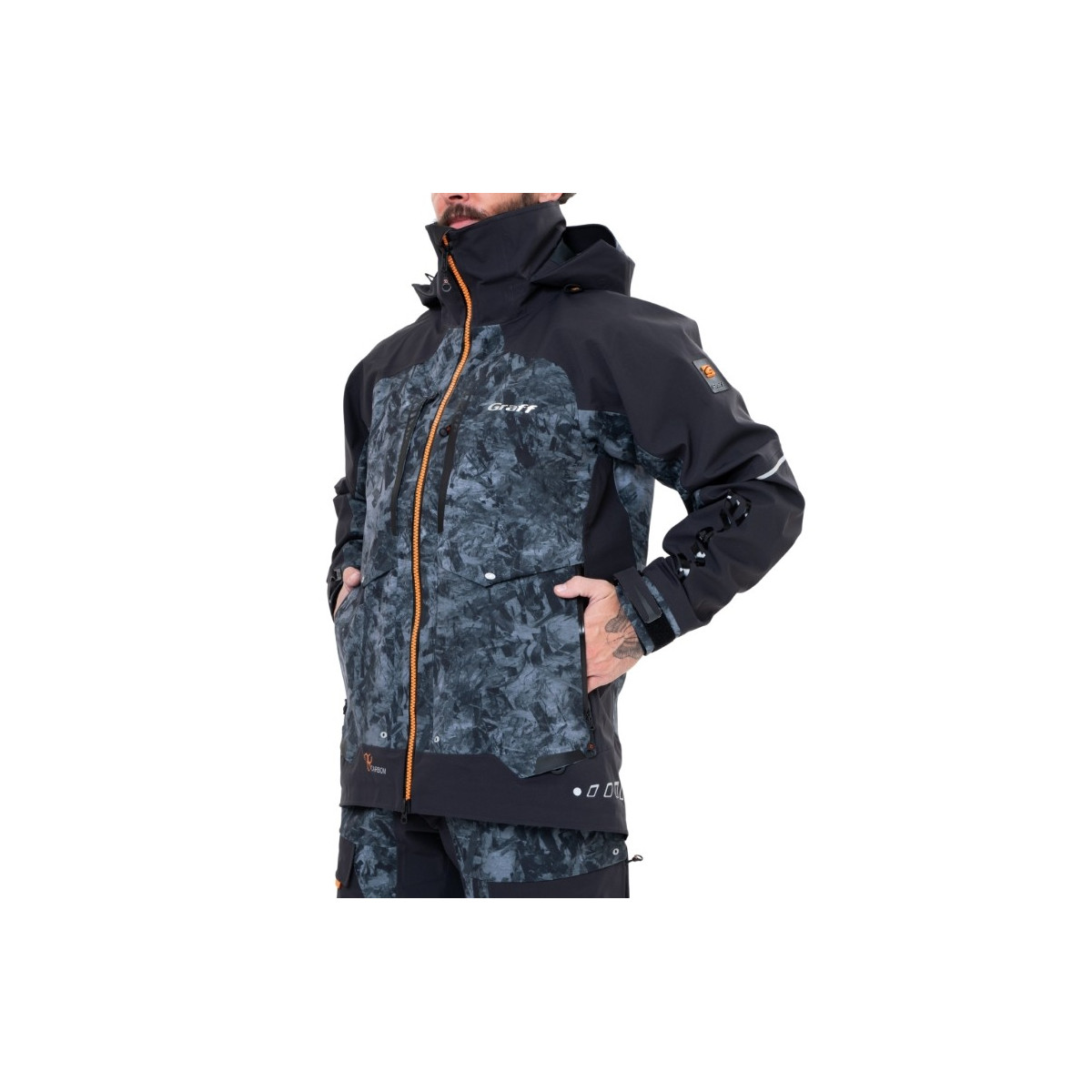 Kurtka przeciwdeszczowa Graff 631-B-8/3 carbon edition 3.0 roz.XL