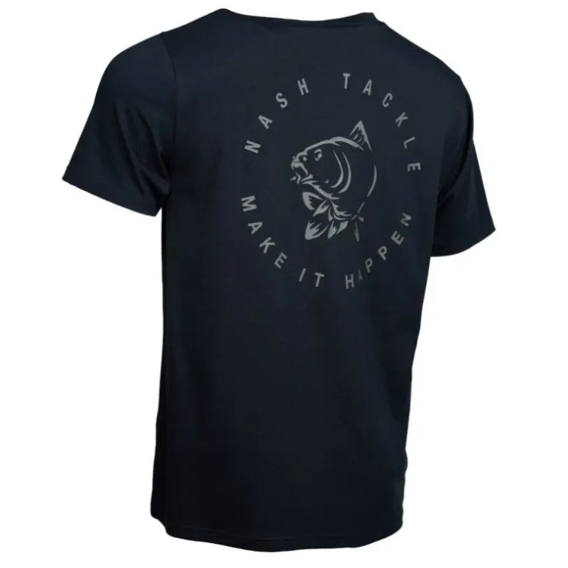 Koszulka Nash Make It Happen Carp Logo T Shirt Black roz.XL