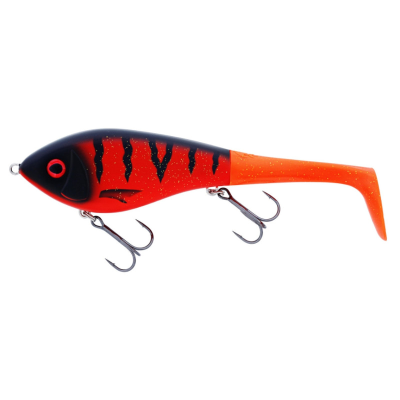 Wobler Westin Swim Tail 12cm SINKING - Fire