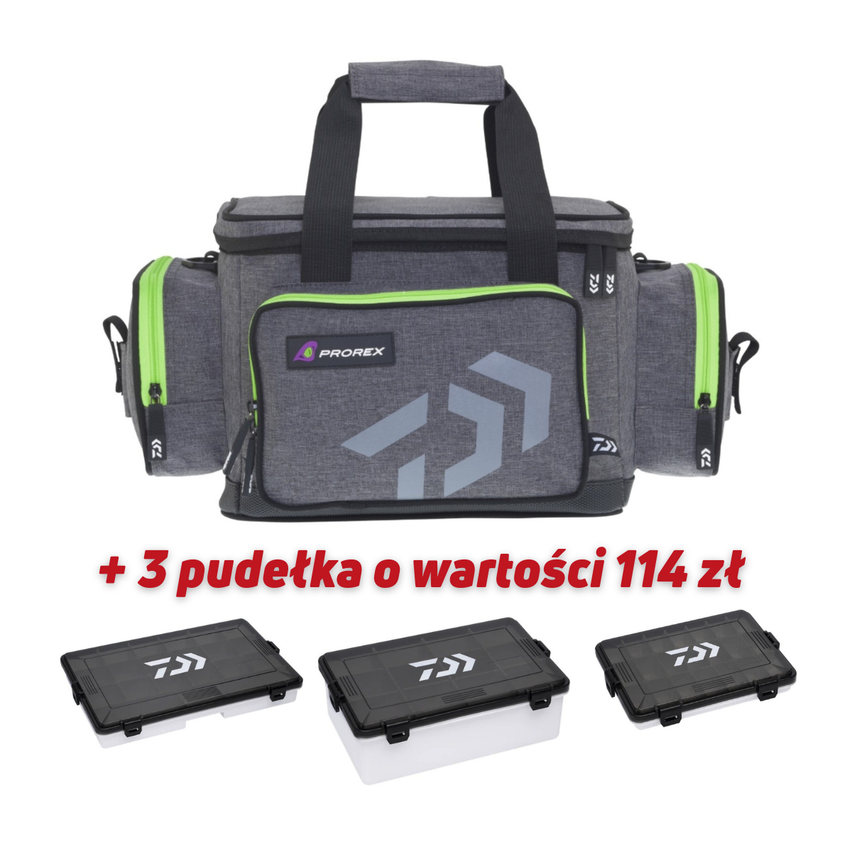 Torba Daiwa Prorex D-Box Tackle Bag roz. M + GRATIS 3 pudełka