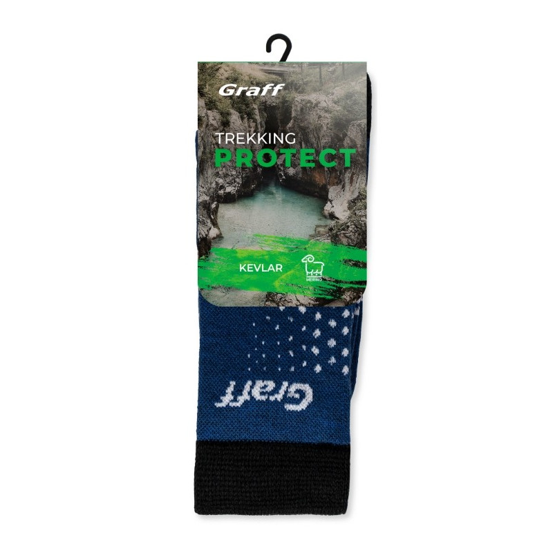 Skarpety Graff z wełny Merino Trekking Protect 060 roz.43-46