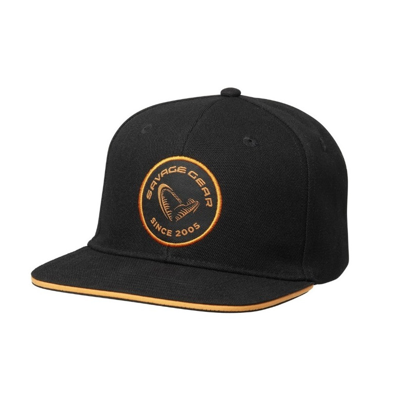 Czapka Savage Gear Badge Flatbill Cap Black Orange