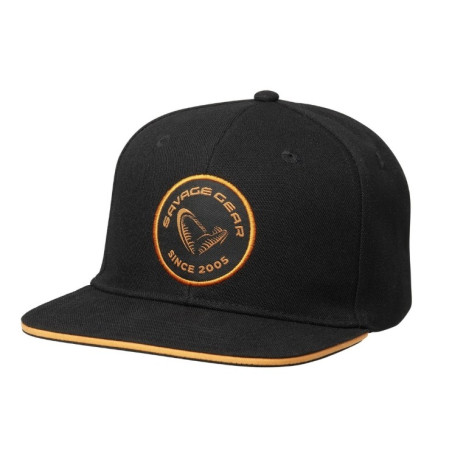 Czapka Savage Gear Badge Flatbill Cap Black Orange