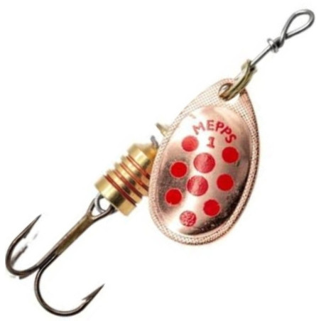 Błystka obrotowa Mepps COMET DECORE roz.2 / 4,5g - miedziany/czerwone kropki Błystka obrotowa Mepps COMET DECORE roz.2 / 4,5g - miedziany/czerwone kropki