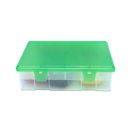 Pudełko wędkarskie przeźroczyste z przegródkami 25.5 x 16.5 x 7.5 cm Pudełko wędkarskie przeźroczyste z przegródkami 25.5 x 16.5 x 7.5 cm