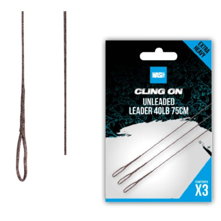 Przypon bezołowiowy Nash Cling On Unleaded Leader 75cm - 40lb Przypon bezołowiowy Nash Cling On Unleaded Leader 75cm - 40lb