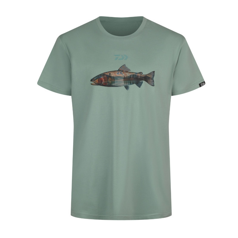 Koszulka Daiwa Trout roz.2XL - pistacjowy Koszulka Daiwa Trout roz.2XL - pistacjowy