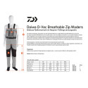 Wodery Daiwa D-Vec Breathable Zipped roz.2XL