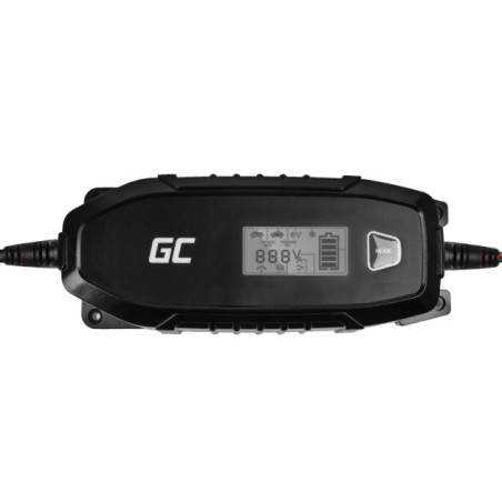 Ładowarka do akumulatora Green Cell 6V / 12V (4A) AGM, LiFePO4, GEL, SLA z funkcją inteligentnej diagnostyki