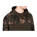 Bluza z kapturem Fox LW Khaki/Camo Split Zip Hoody roz.XL