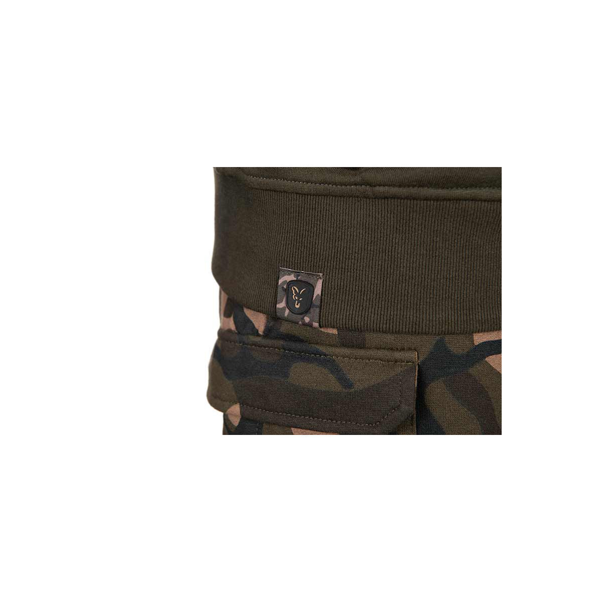 Bluza z kapturem Fox LW Khaki/Camo Split Zip Hoody roz.XL