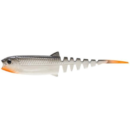 Przynęta gumowa Savagear Cannibal Minnow V-tail 10cm - white black Przynęta gumowa Savagear Cannibal Minnow V-tail 10cm - white black