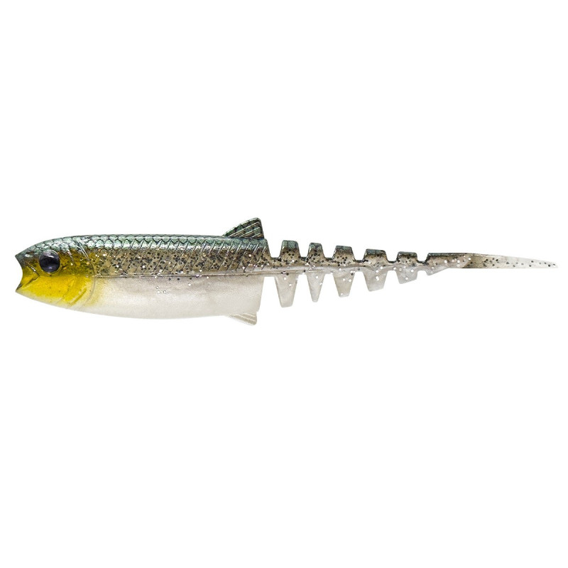 Przynęta gumowa Savagear Cannibal Minnow V-tail 10cm - green silver