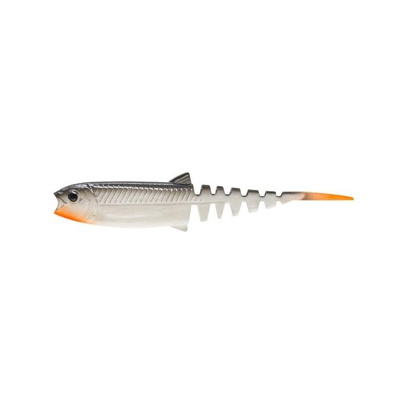 Przynęta gumowa Savagear Cannibal Minnow V-tail 15cm - white black Przynęta gumowa Savagear Cannibal Minnow V-tail 15cm - white black