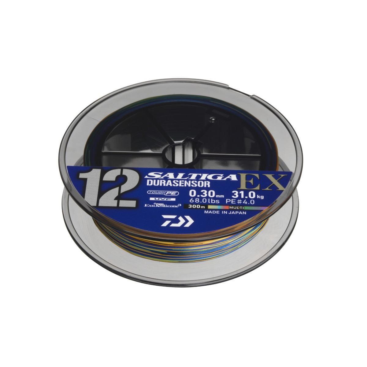 Plecionka Daiwa Saltiga DURASENSOR 12 BRAID EX+Si3 400m / 0,33mm / multicolor